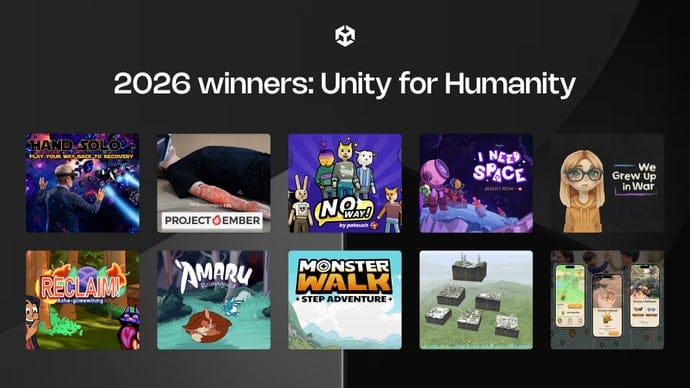 Unity announces winners of 2026 Humanity Grant