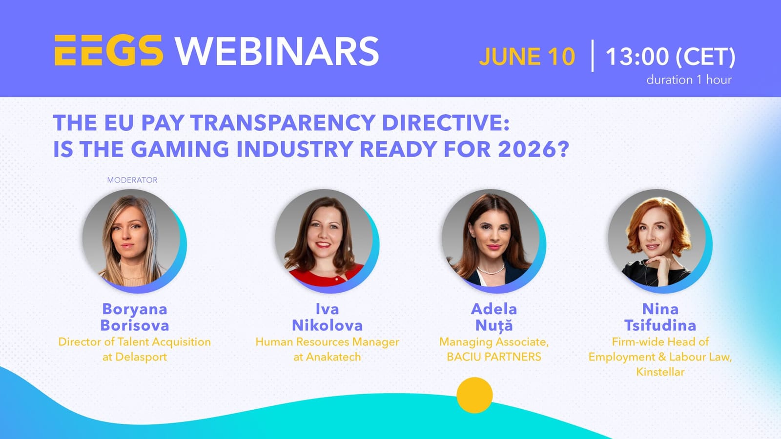EEGS Webinar on EU Pay Transparency Rules for Gaming Firms