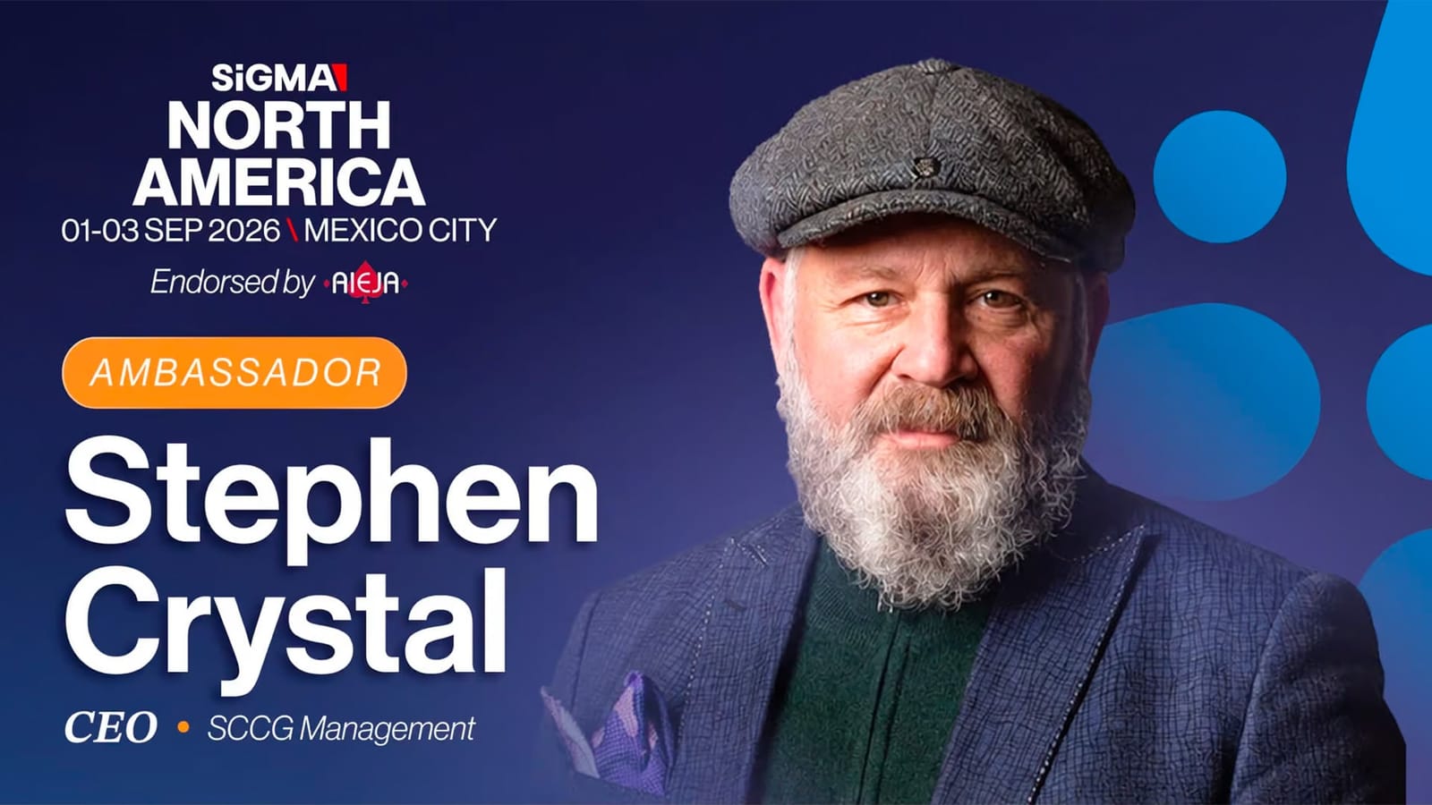 SCCG CEO Stephen Crystal Named Ambassador for SiGMA North America 2026